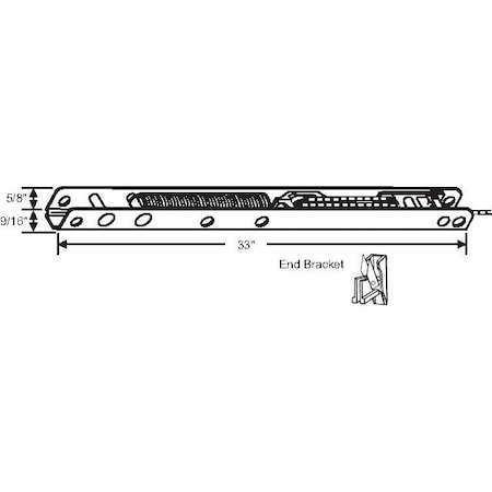 Strybuc 33in Ribbed Channel Balance 62A-32HD-2